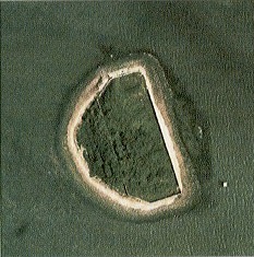 Veduta aerea dell'ex batteria ex Poveglia