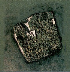 Veduta aerea dell'ex polveriera di S. Giorgio in Alga