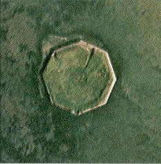 Veduta aerea dell'ottagono di Ca' Roman