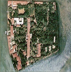 Veduta aerea dell'isola La Grazia