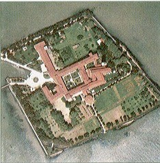 Veduta aerea dell'isola di S. Lazzaro