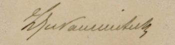 Firma di Giovanni Sicher