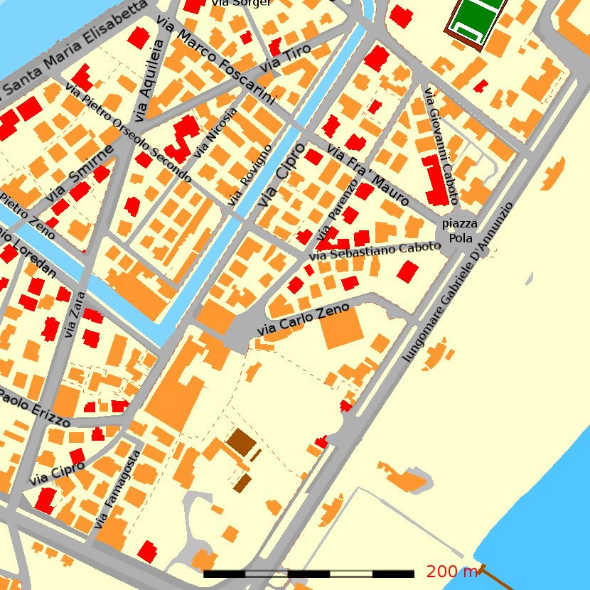 Mappa quadrante 3 - Da San Nicolò al Gran Viale