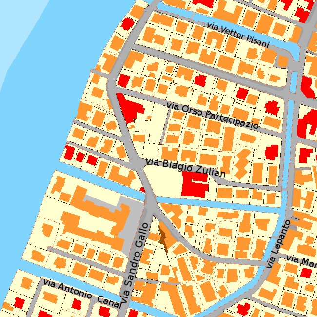 Mappa quadrante 1 - Alle Quattro Fontane