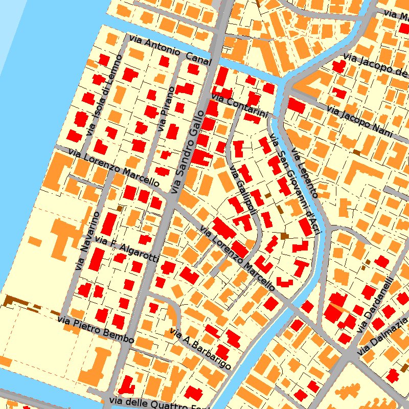 Mappa quadrante 3 - Alle Quattro Fontane
