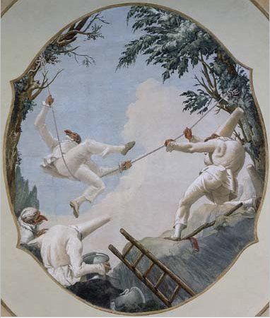 Giandomenico Tiepolo, l'altalena dei pulcinella