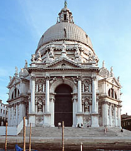 La facciata della basilica della Salute