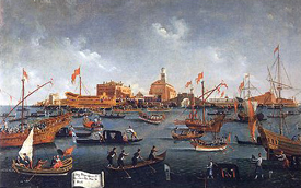 Corteo di barche allo sposalizio del mare